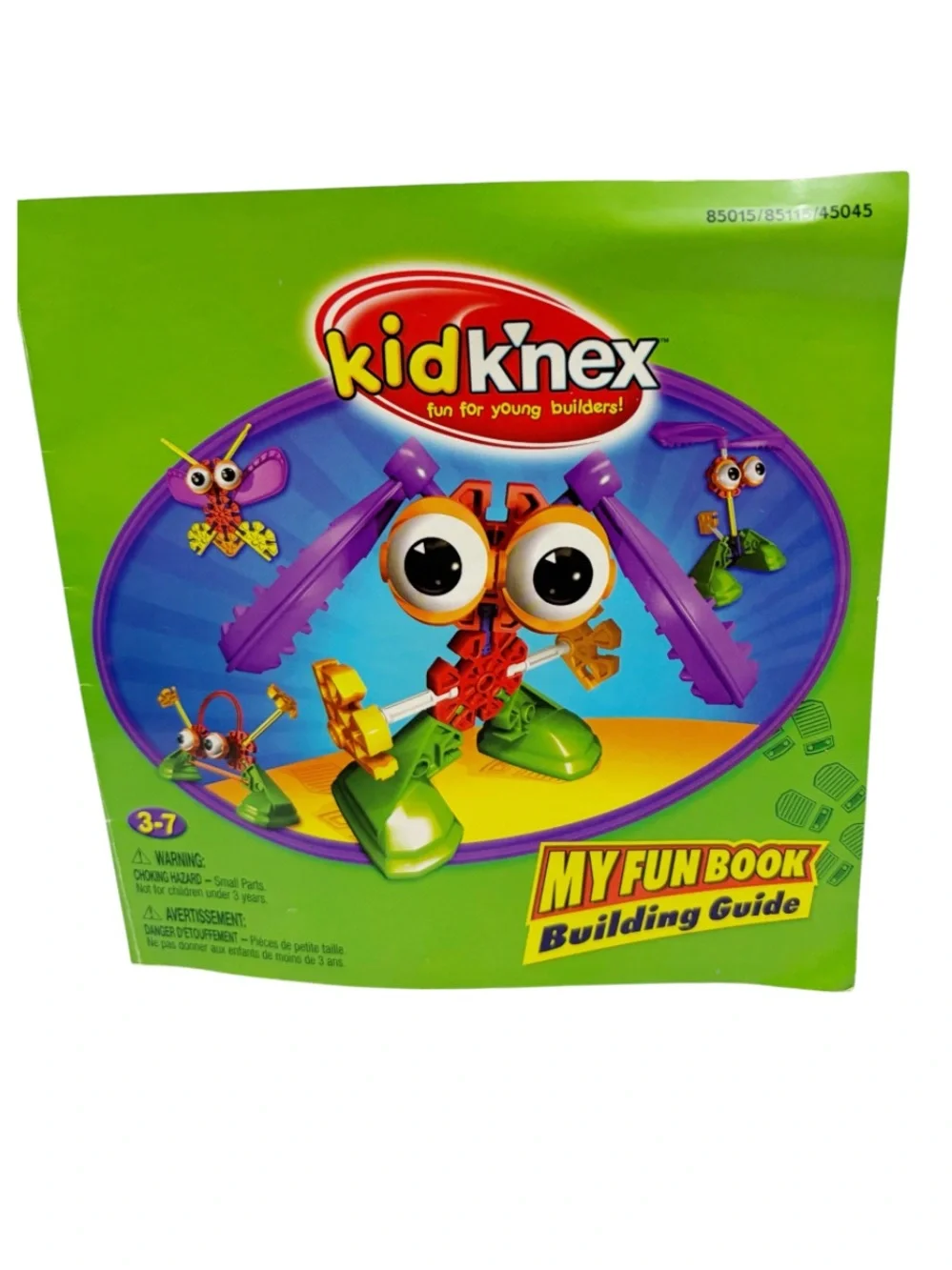 Kid K'NEX | Vintage 54 Piece Footed Friends Building Set with Case & Manual